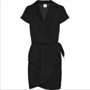 Halston Heritage wrap dress hunter green size 8